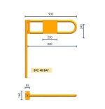 Porte battante d’accès entrepôt BTC40BAT VISO | IDEQUIP