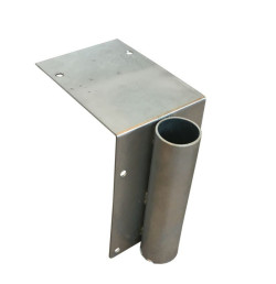 Fourreau de fixation en angle pour barrière de quai Ø40 ou Ø60 mm