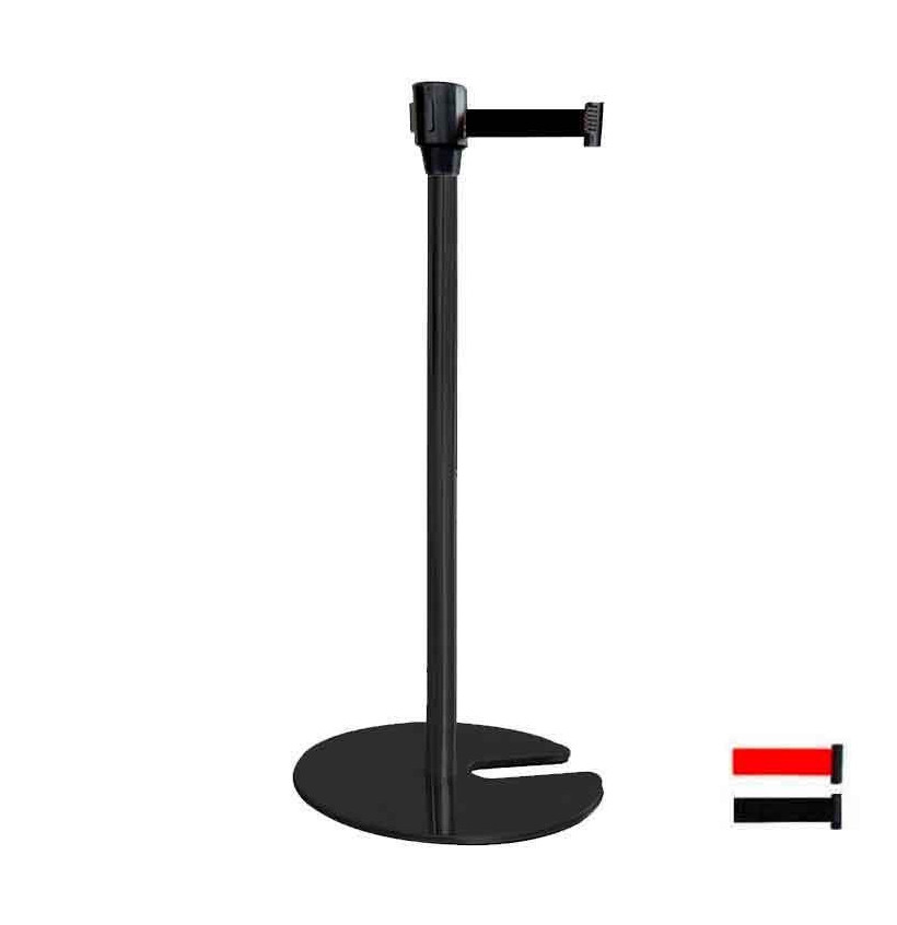 Poteau à sangle spécial musée IDEQUIP – discret et élégant Poteau à sangle spécial musée IDEQUIP – discret et élégant