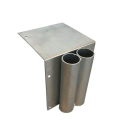 Fourreau de fixation en angle pour barrière de quai Ø40 ou Ø60 mm