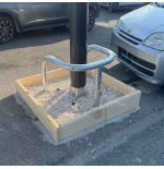 Étrier de protection 3 pieds galvanisé Ø60 mm POT757GAL VISO | IDEQUIP