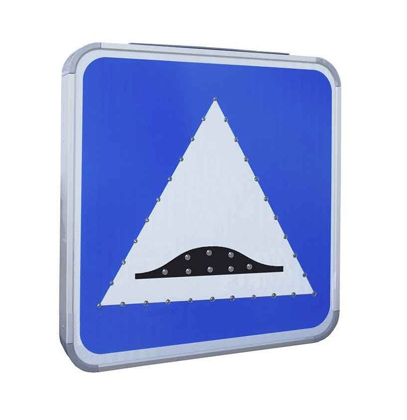 Panneau solaire C27 ralentisseur – LED clignotantes, classe 2