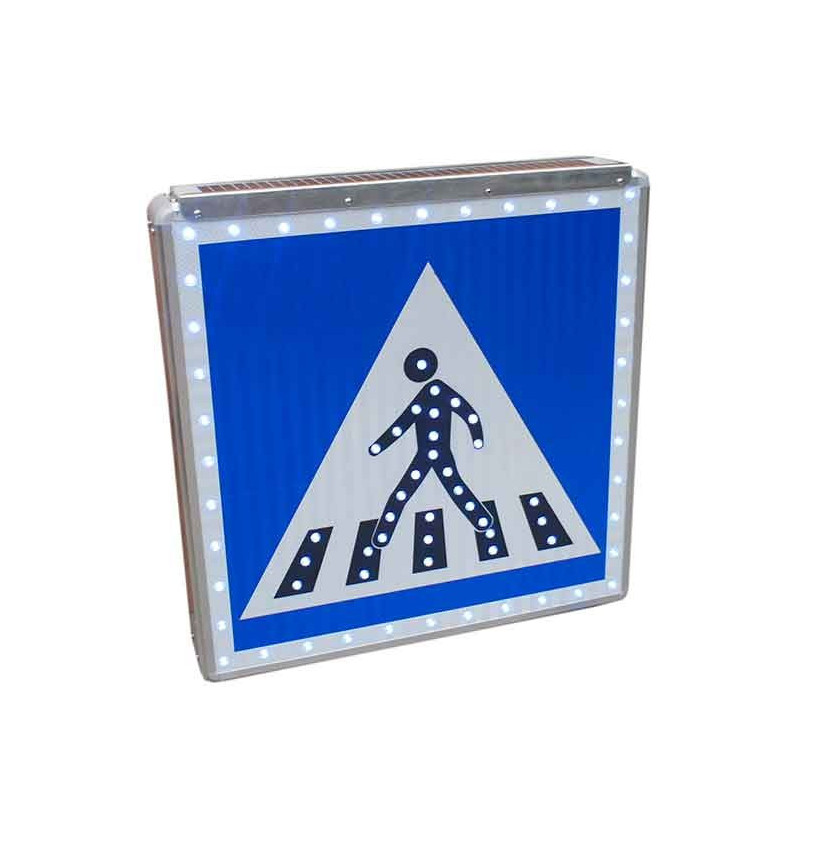 Panneau solaire C20A passage piéton – LED clignotantes classe 2 Panneau solaire C20A passage piéton – LED clignotantes classe 2