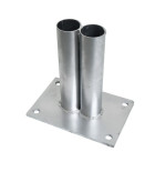 Fourreau de fixation au sol pour barrière de quai Ø40 ou Ø60 mm