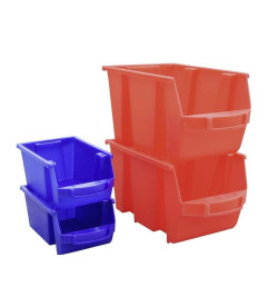Bacs à bec superposables et emboîtables Polypropylène, 1 à 28 L