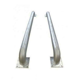 Guides-roues mise à quai poids lourds Lot de 2 acier galvanisé
