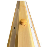 Butée de parking PARKWOOD VISO en bois Pin résistant avec bandes blanches