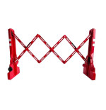 Barrière extensible EXTENSO VISO de chantier en polypropylène – 2,4 m  | IDEQUIP