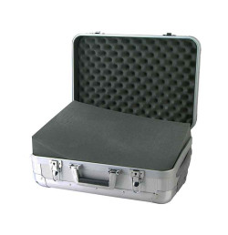 Valise de présentation aluminium 2 tailles, mousse prédécoupée incluse