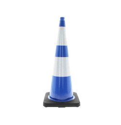 Cône de balisage de couleur classe 2 bleu