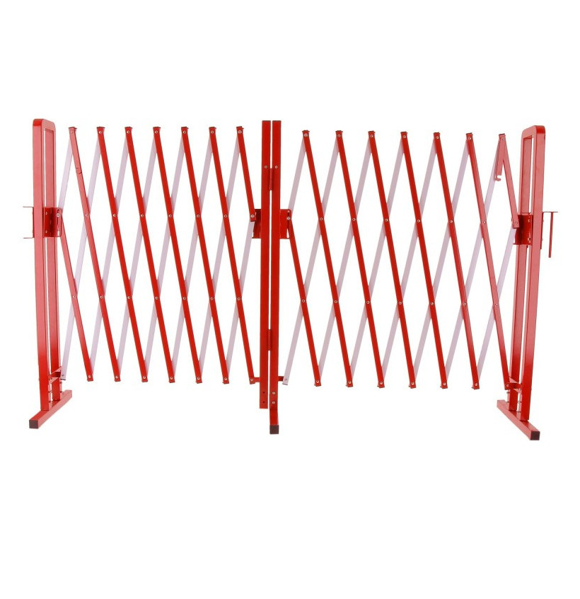 Barrière extensible en acier 4 mètres | IDEQUIP Barrière extensible en acier 4 mètres | IDEQUIP