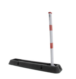 Poteau de pompier rabattable avec base