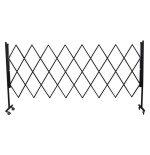 Barrière extensible sur roulettes 3 m Délimitation mobile | IDEQUIP