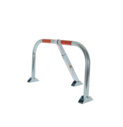 Barrière de Parking Rabattable Ø38 mm en Acier Zingué