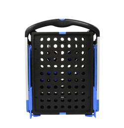 Chariot préparation pliable 2 plateaux avec bac 30L – Compact et robuste