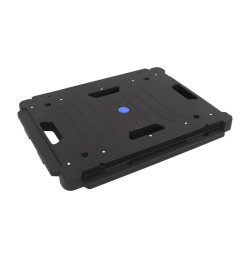 Plateau à roulettes pliable 136 kg polypropylène aluminium IDEQUIP
