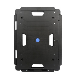 Plateau à roulettes pliable 136 kg polypropylène aluminium IDEQUIP