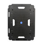 Plateau à roulettes pliable 136 kg polypropylène aluminium IDEQUIP