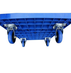 Servante double plateau polypropylène IDEQUIP – 150 kg charge