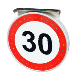 Panneau solaire B30 IDEQUIP  Limitation 30 km/h avec flash LED