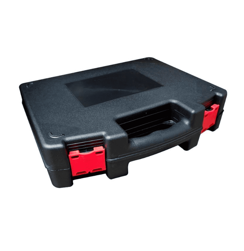 Mallettes de présentation IDEQUIP TK – Polypropylène noir, fermetures rouges – 3 tailles