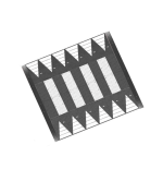 Plateau coussin ralentisseur avec passage piéton H100mm sur mesure  Conforme CERTU – IDEQUIP