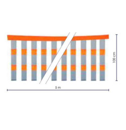 Bandeau de signalisation tissu 5 m | IDEQUIP