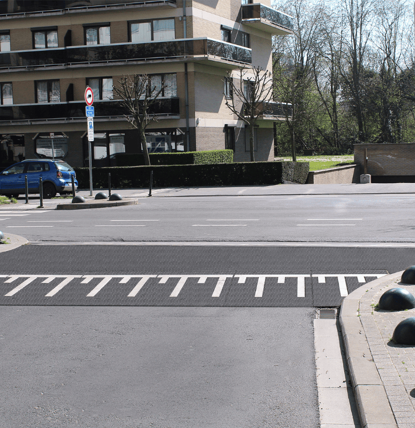 Plateau coussin ralentisseur Belge H100mm sur mesure