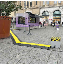 Passe-câble caoutchouc CP1031 3 canaux 58x52 mm – 15 tonnes