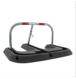 Barrière de Parking Rabattable Ø38 mm Acier Zingué et Base