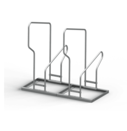 Rack à vélos hollandais Viso Acier zingué, 2 à 10 emplacements