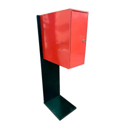 Support au sol renforcé pour barrière ENR et coffre | IDEQUIP