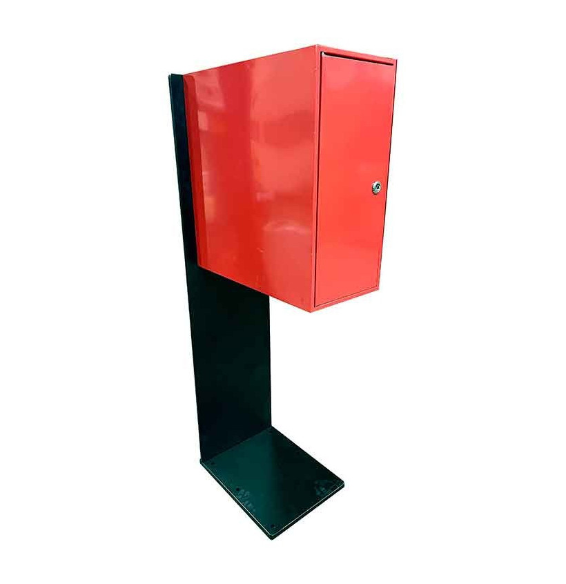 Support au sol renforcé pour barrière ENR et coffre | IDEQUIP Support au sol renforcé pour barrière ENR et coffre | IDEQUIP