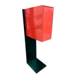 Support au sol renforcé pour barrière ENR et coffre | IDEQUIP