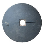 Round weed control plate