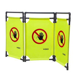 Barrière d’intervention 3 volets type paravent PVC  | IDEQUIP