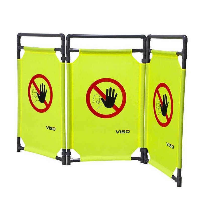 Barrière d’intervention 3 volets type paravent PVC | IDEQUIP Barrière d’intervention 3 volets type paravent PVC | IDEQUIP