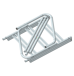 Rack à vélos 9 places VELORACK VISO Acier galvanisé – Fixation au sol – IDEQUIP