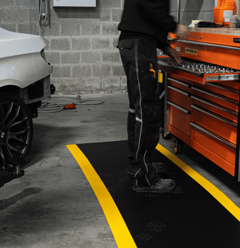 Tapis anti-fatigue professionnel pour poste debout – Série industriel | IDEQUIP