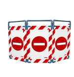 Barrière d’intervention 3 volets type paravent PVC  | IDEQUIP