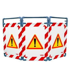 Barrière d’intervention 3 volets type paravent PVC  | IDEQUIP