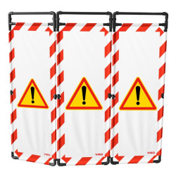 Barrière d’intervention 3 volets type paravent PVC  | IDEQUIP