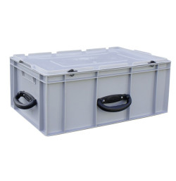 Lidded Handling Crate 10 to 50 L – Euro Norm | Food-Grade Polypropylene | Stackable