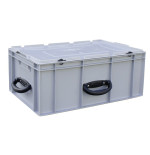 Lidded Handling Crate 10 to 50 L – Euro Norm | Food-Grade Polypropylene | Stackable