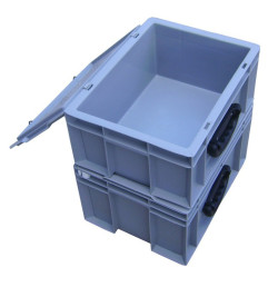 Lidded Handling Crate 10 to 50 L – Euro Norm | Food-Grade Polypropylene | Stackable