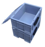 Lidded Handling Crate 10 to 50 L – Euro Norm | Food-Grade Polypropylene | Stackable