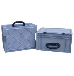 Lidded Handling Crate 10 to 50 L – Euro Norm | Food-Grade Polypropylene | Stackable