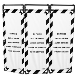 Barrière d’intervention 3 volets type paravent PVC  | IDEQUIP