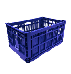 Bac pliable ajouré polypropylène Série PRO 30 à 60 L – Gerbable | Charnières acier | BP320 BP223 BP640 BP560