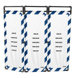 Barrière d’intervention 3 volets type paravent PVC  | IDEQUIP